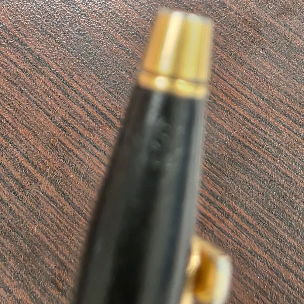 Cross Classic Century Mechanical Pencil Black Gold Trim Ampex Logo USA Made